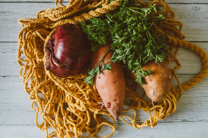 Harvest chopt salad with roasted sweet potato